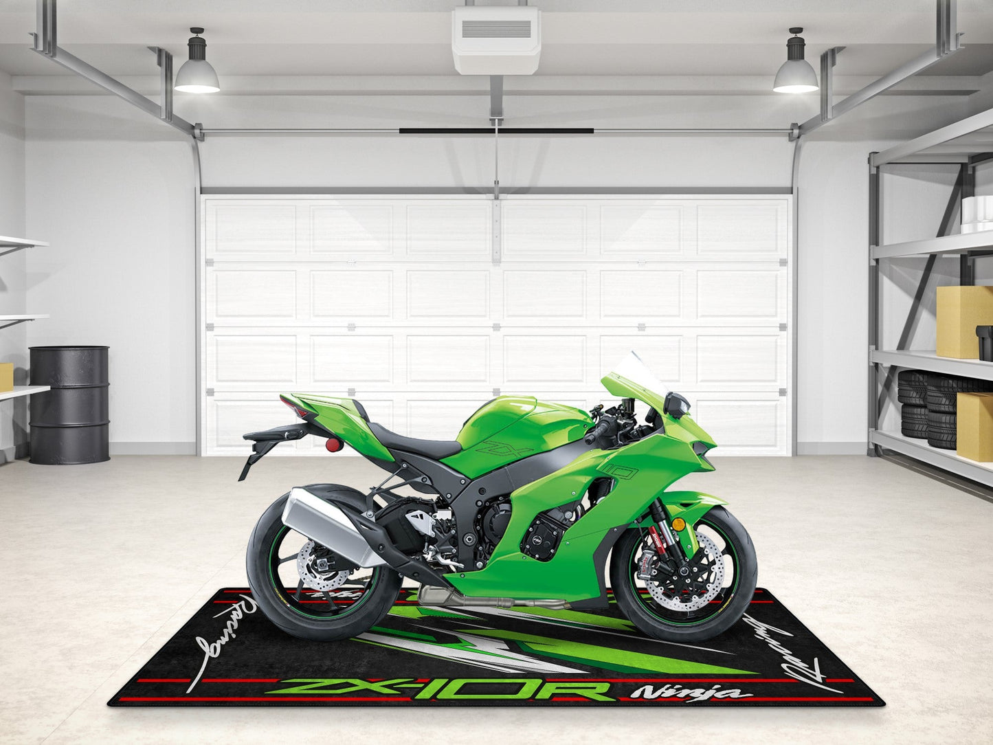 Designed Pit Mat for Kawasaki ZX-10R Motorcycle - MM7250