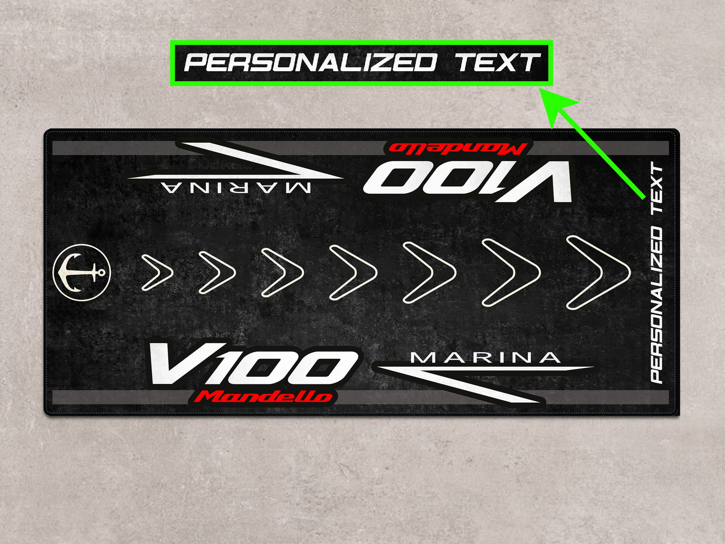 Designed Pit Mat for Moto Guzzi V100 Mandello Marina - MM7204