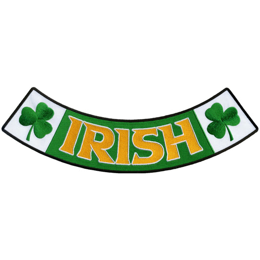 Hot Leathers Irish 12” X 3” Bottom Rocker Patch