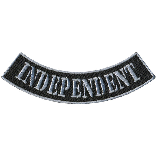 Hot Leathers Independent 4” X 1” Bottom Rocker Patch