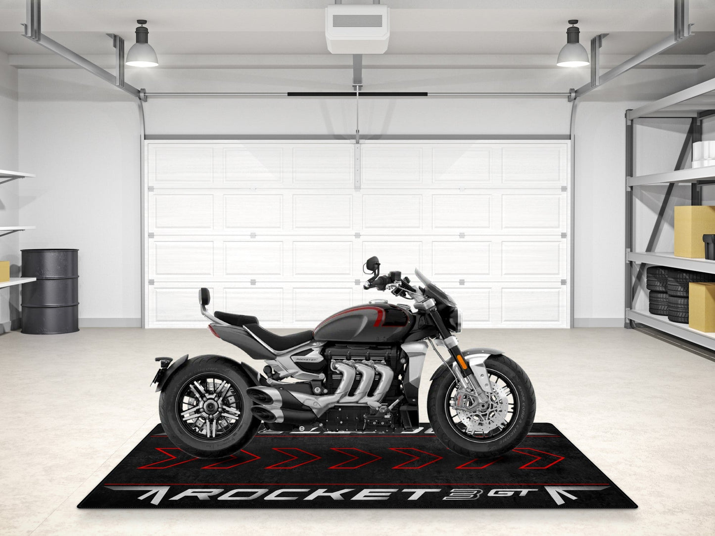 Designed Pit Mat for Rocket 3 GT Models Motorcycle - MM7200