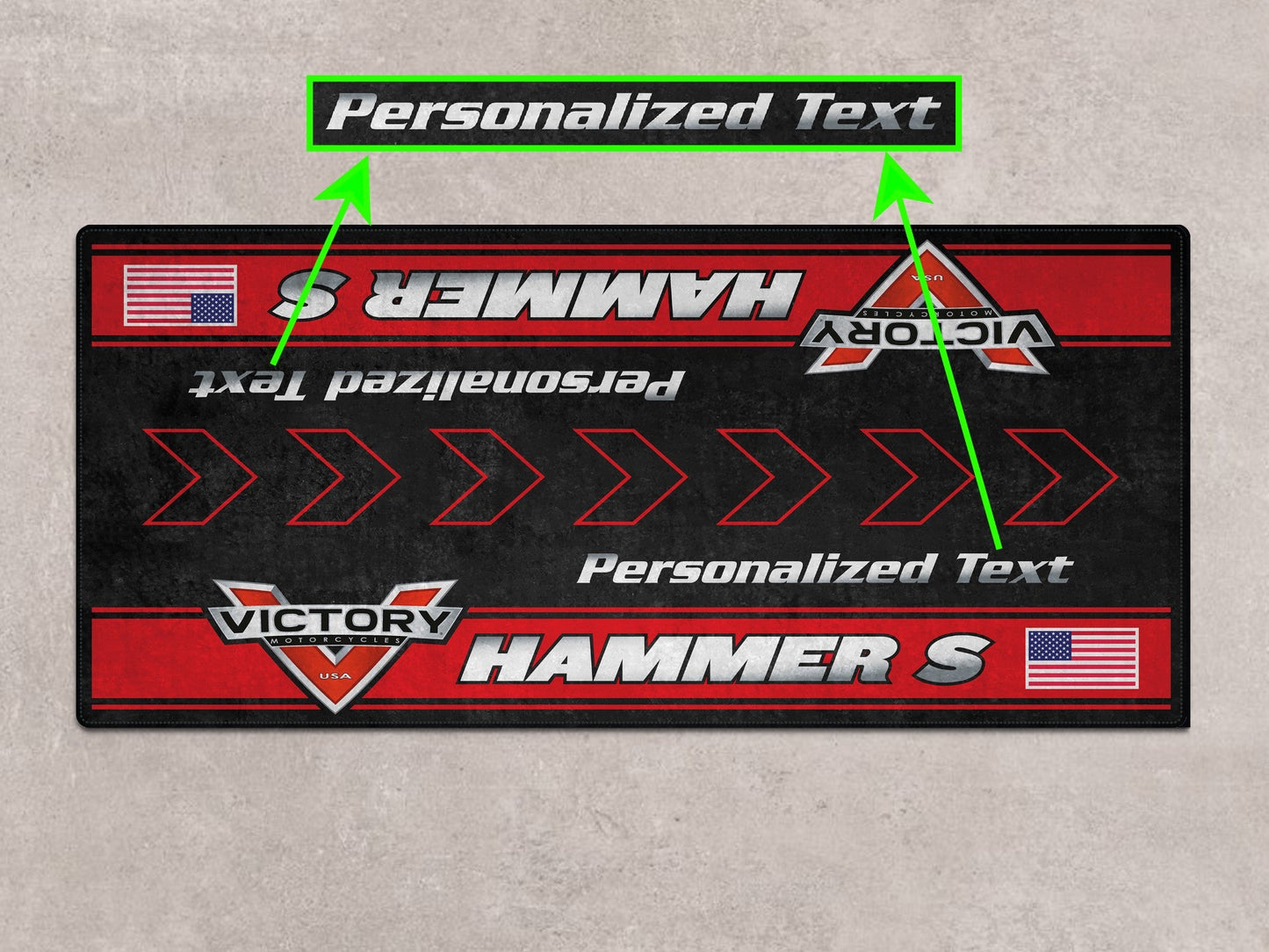 Designed Pit Mat for Victory Hummer S Motorcycle - MM7311