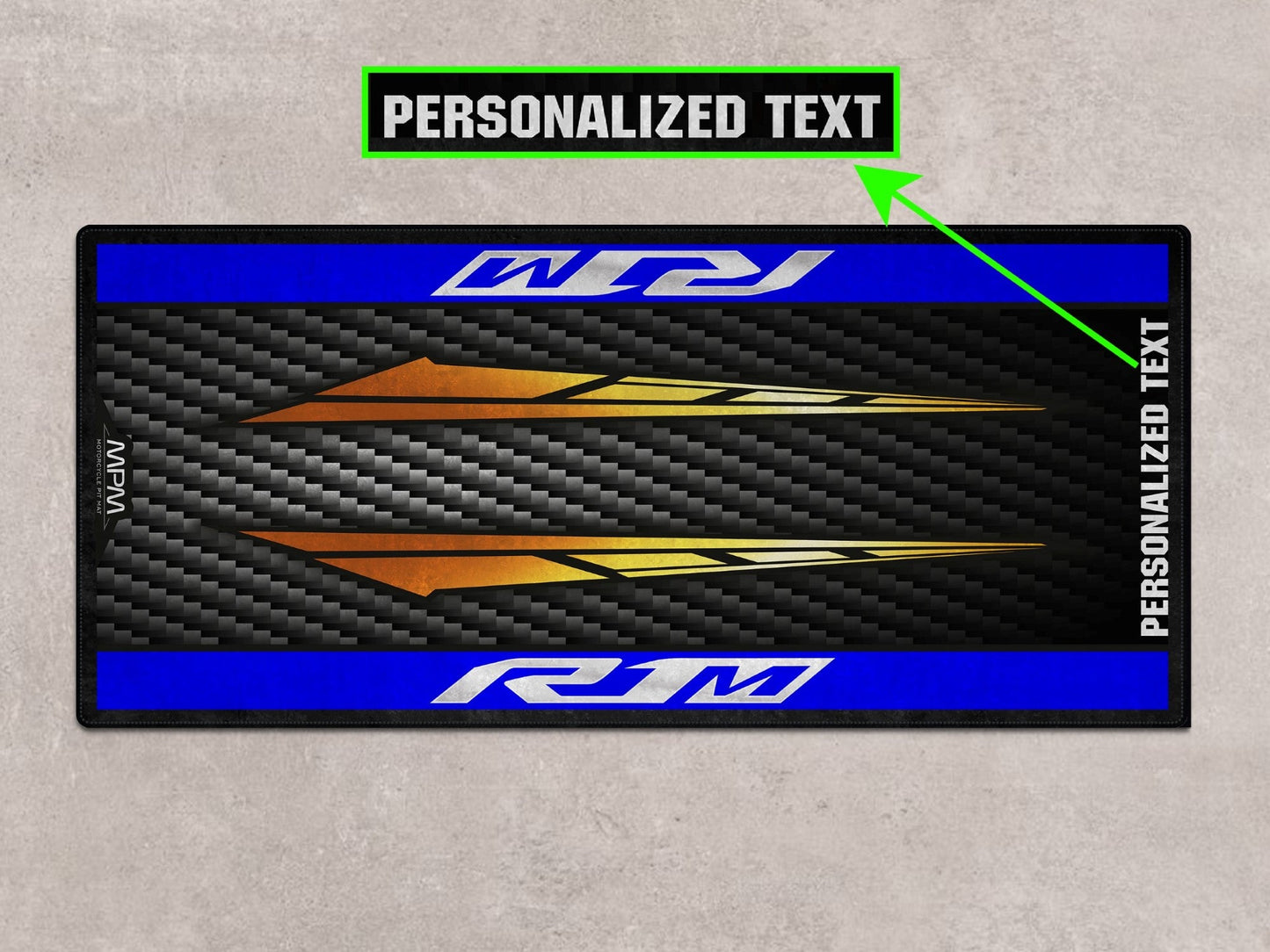 Designed Pit Mat for Yamaha R1M Motorcycle - MM7112