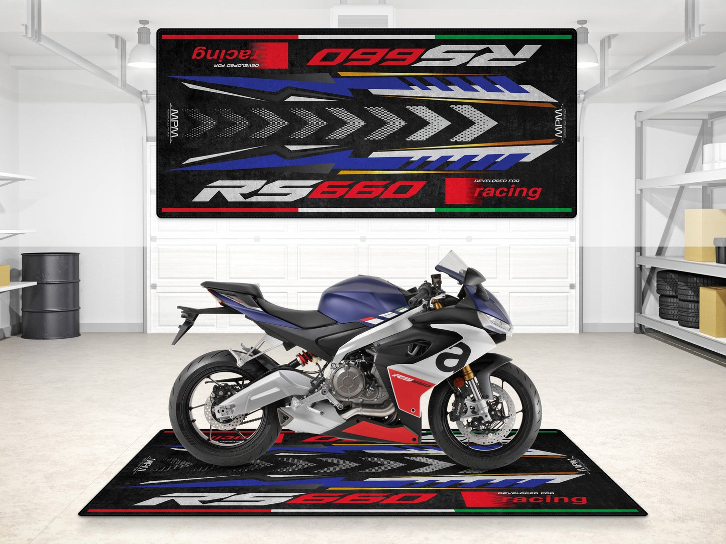 Motorcycle Mat for RS660 Sportbike Motorcycle - MM7275