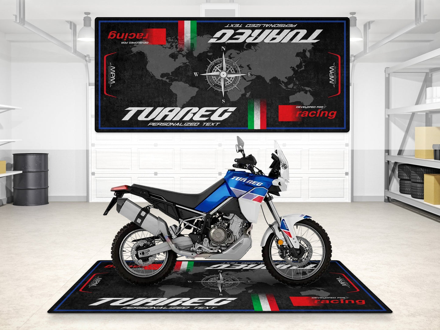 Motorcycle Mat for Tuareg Adventure Motorcycle - MM7274