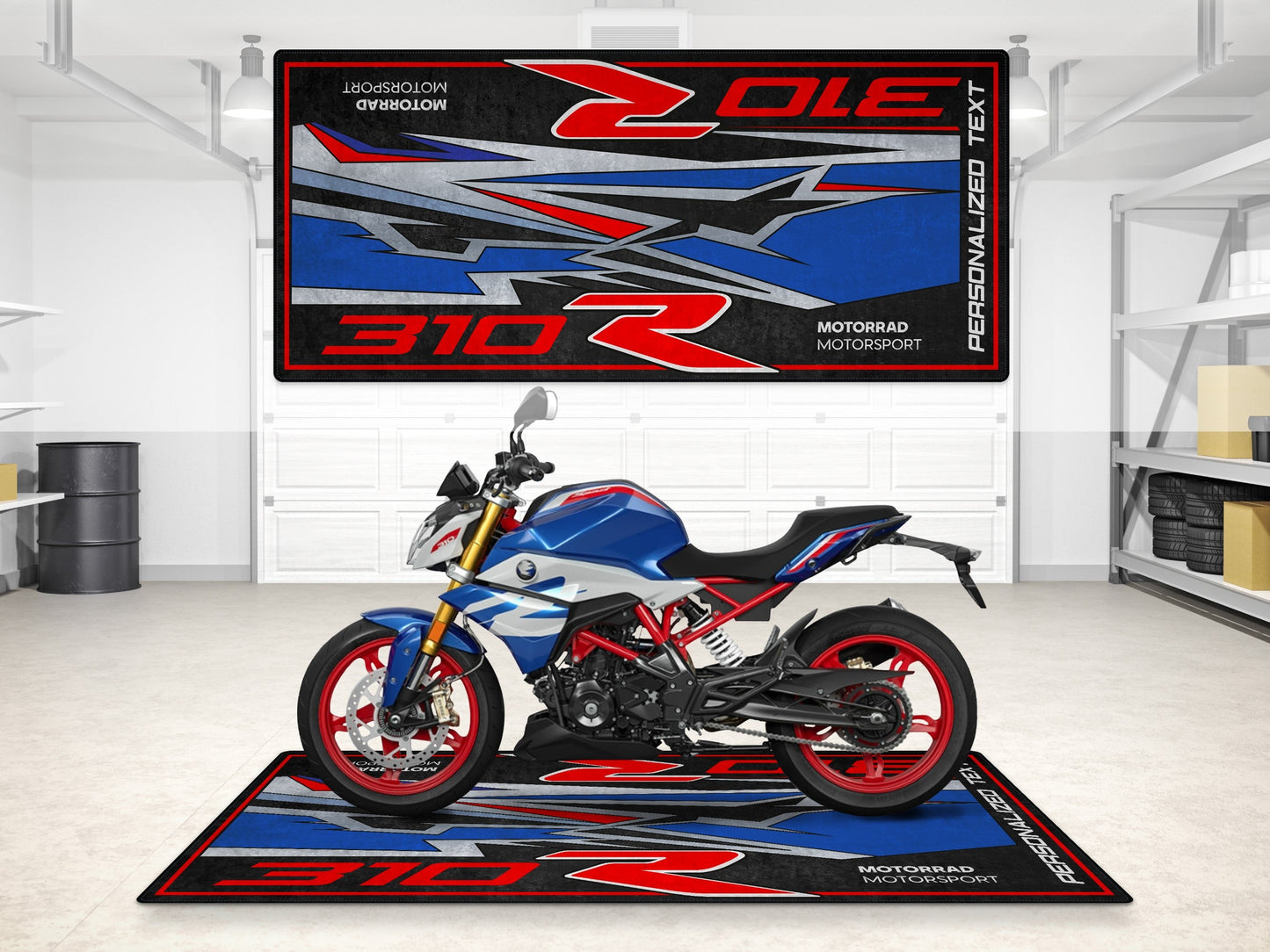 Designed Pit Mat for BMW G310R Motorcycle - MM7287