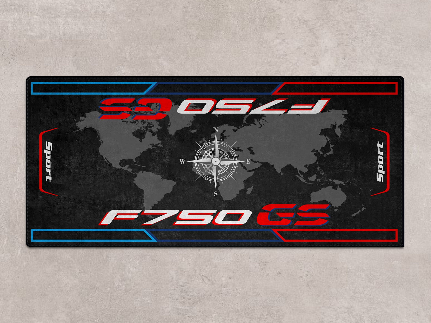 Designed Pit Mat for BMW F750 GS Motorcycle - MM7296