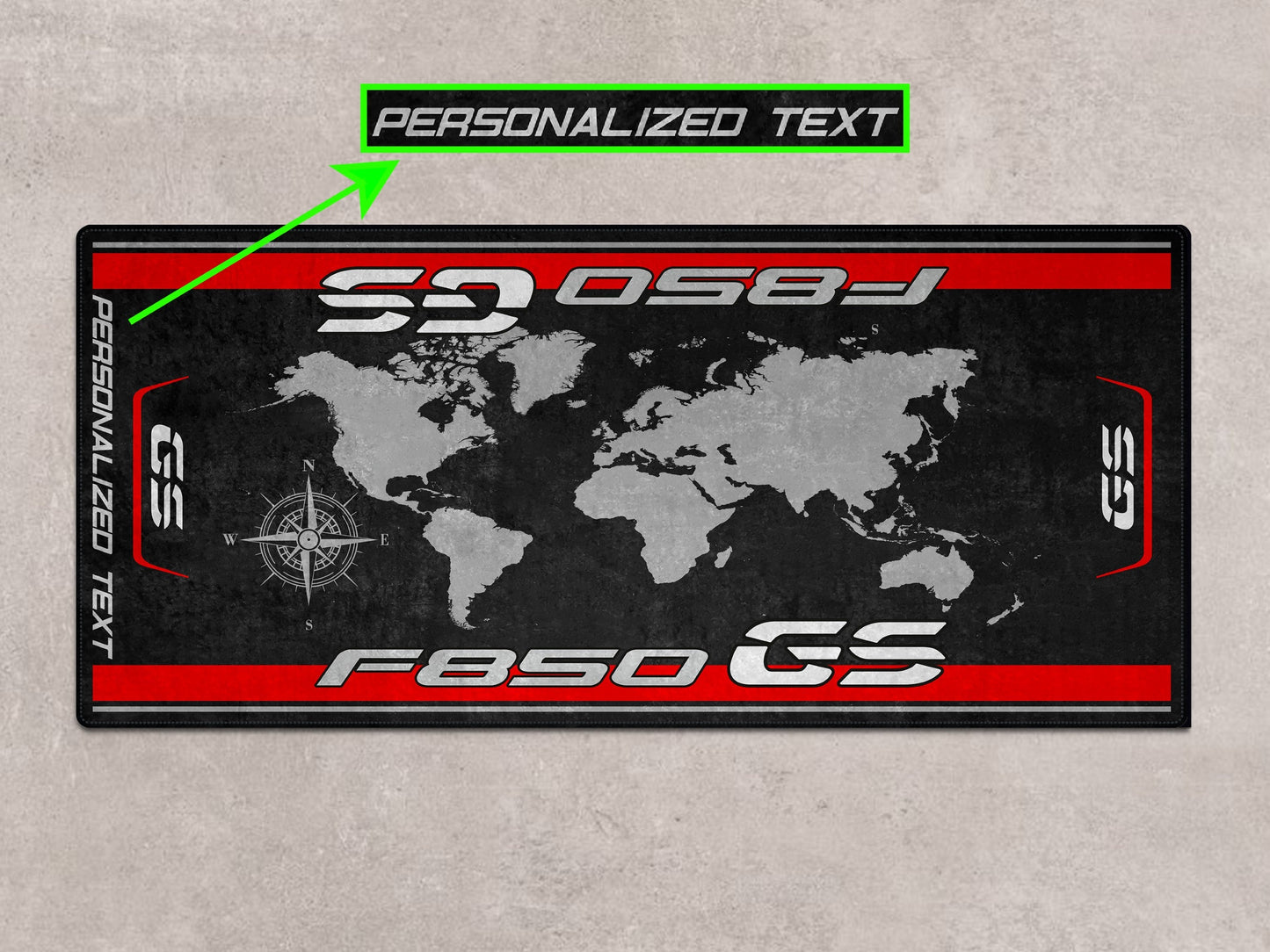 Designed Pit Mat for BMW F850 GS Motorcycle - MM7295