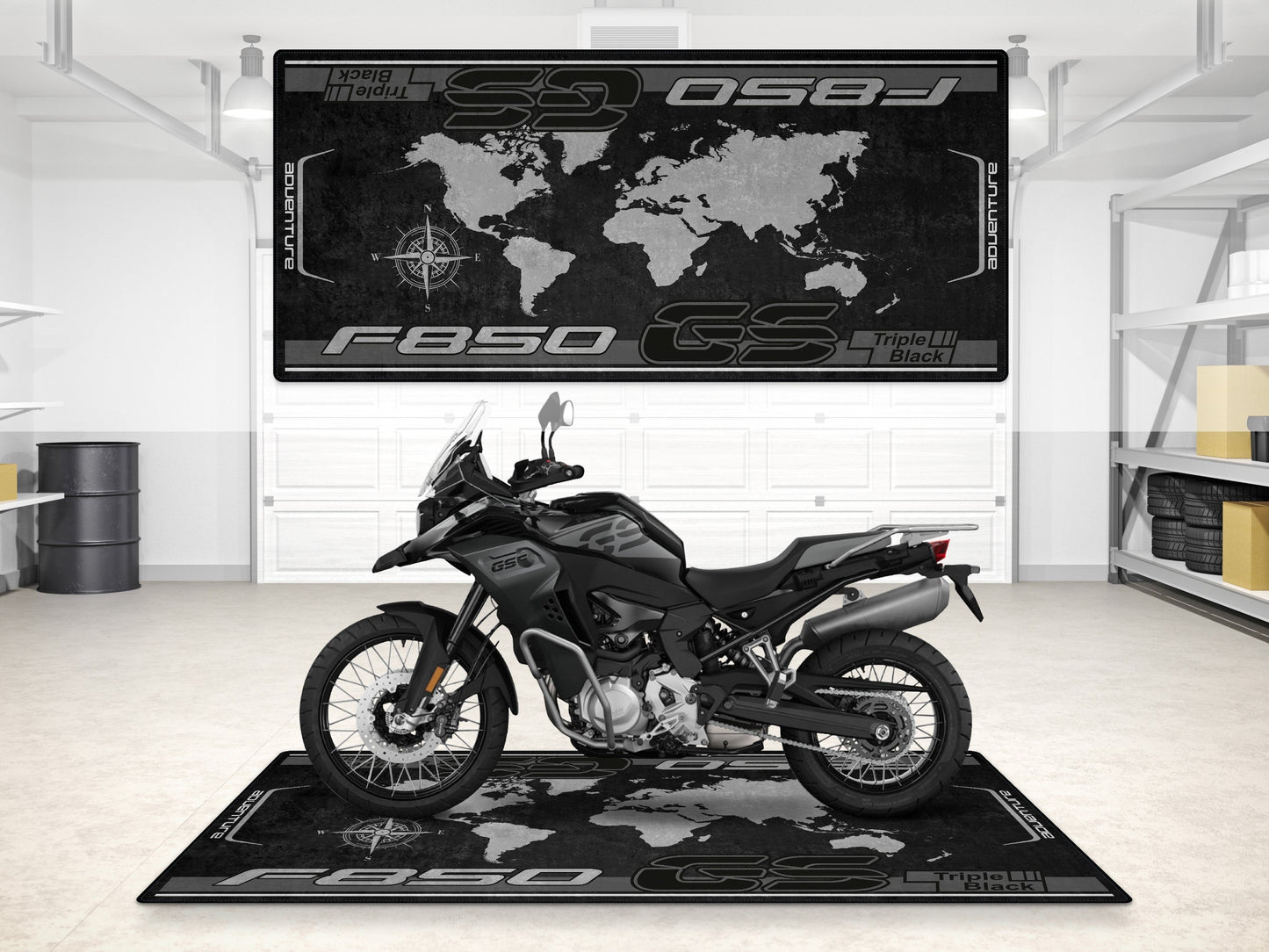 Designed Pit Mat for BMW F850 GS Motorcycle - MM7295