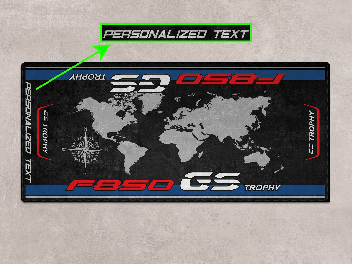 Designed Pit Mat for BMW F850 GS Motorcycle - MM7295