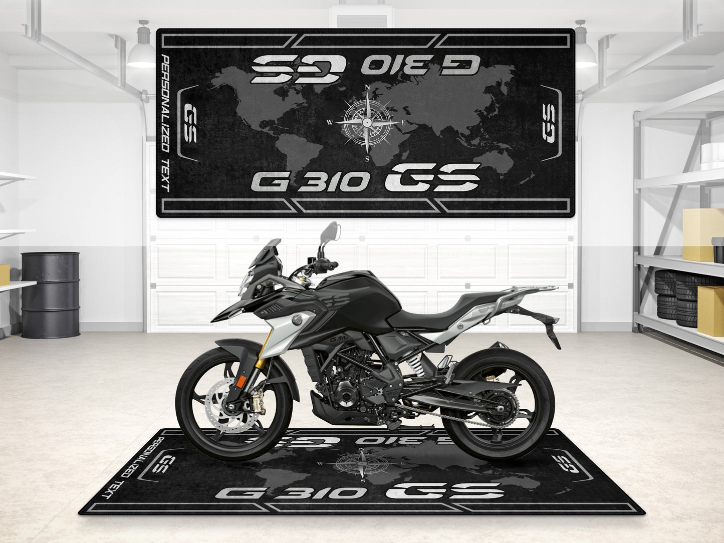Designed Pit Mat for BMW G 310 GS Motorcycle - MM7297