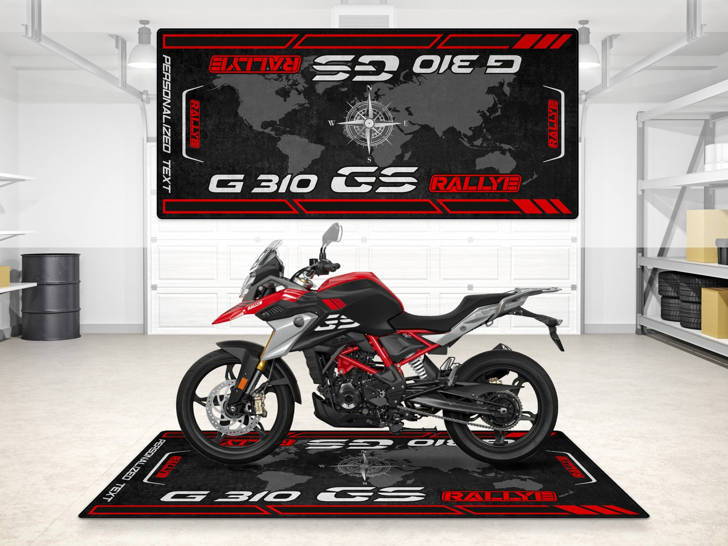 Designed Pit Mat for BMW G 310 GS Motorcycle - MM7297
