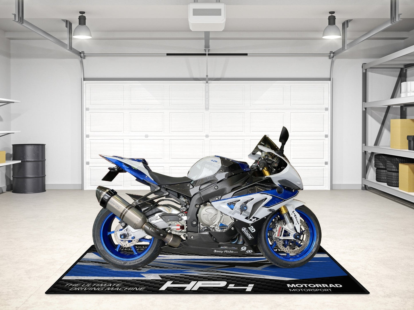 Designed Pit Mat for BMW 1000RR HP4 Motorcycle - MM7254