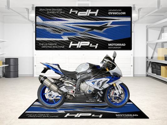 Designed Pit Mat for BMW 1000RR HP4 Motorcycle - MM7254