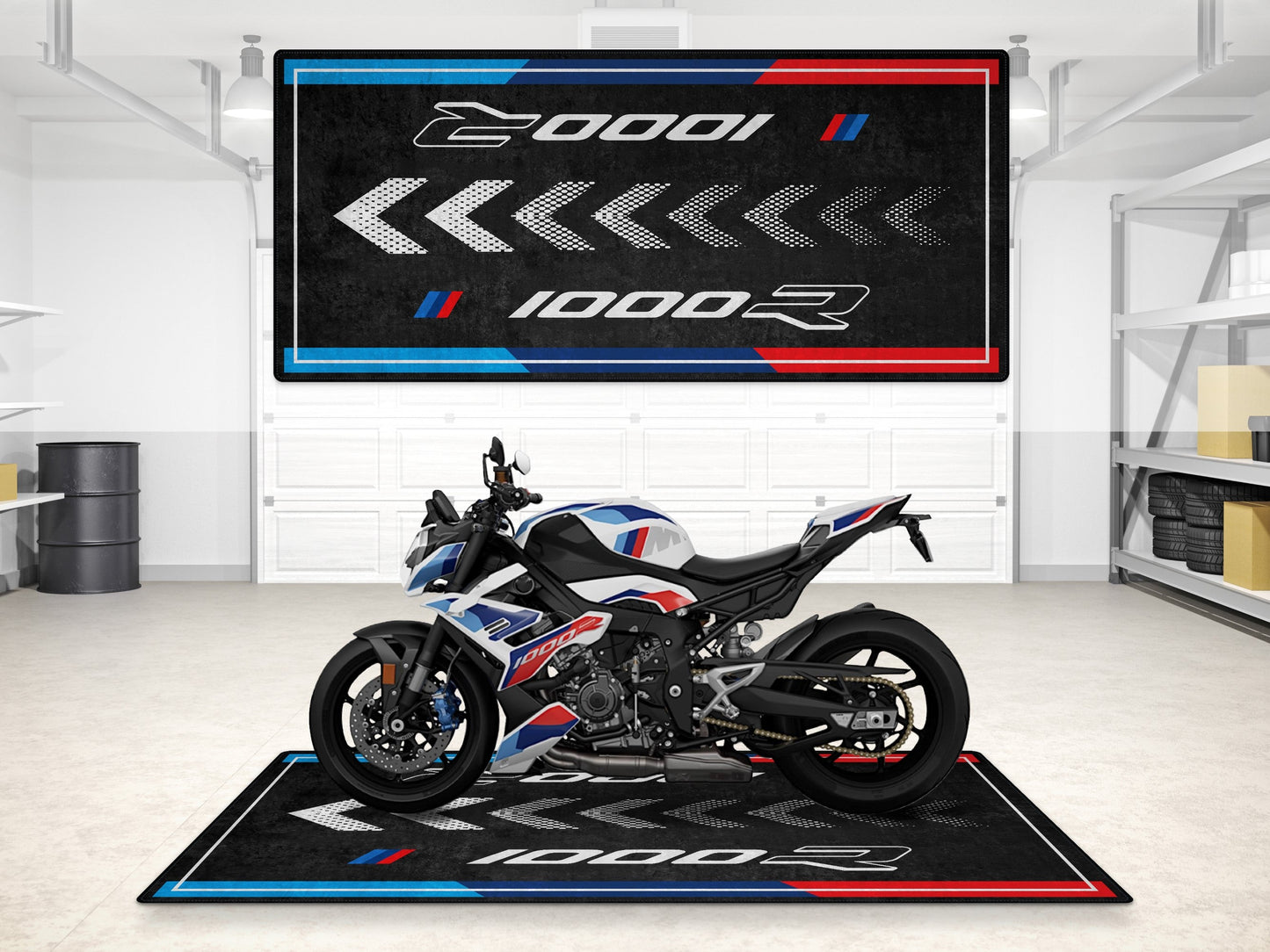 Designed Pit Mat for BMW M1000R Motorcycle - MM7281