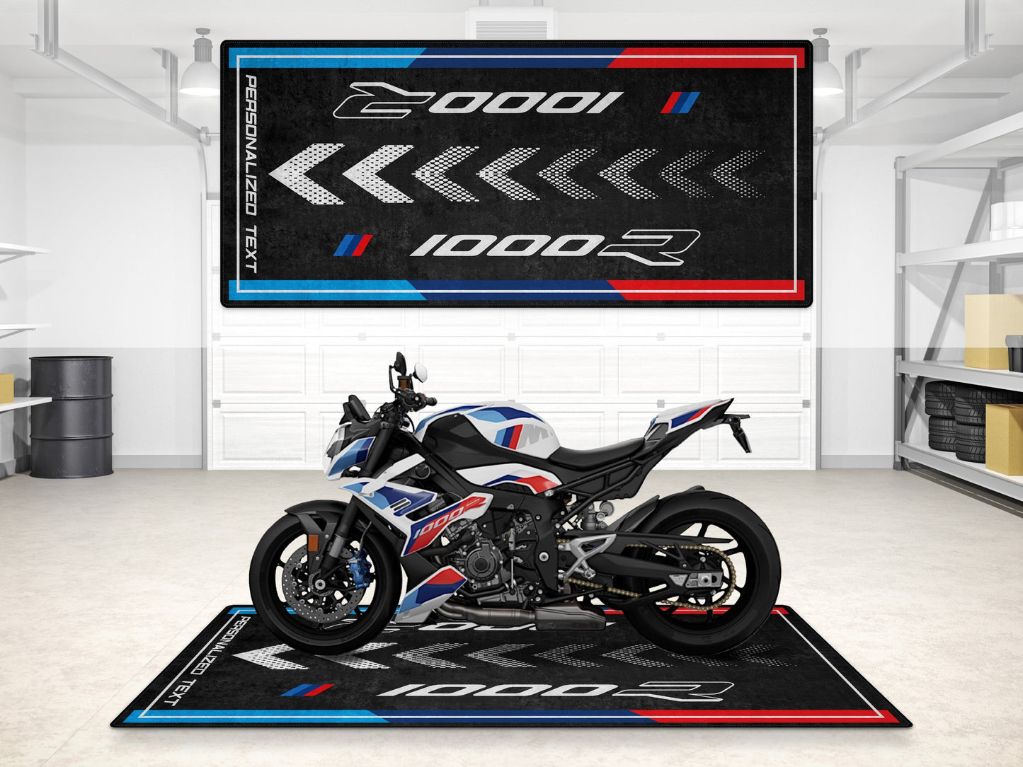 Designed Pit Mat for BMW M1000R Motorcycle - MM7281