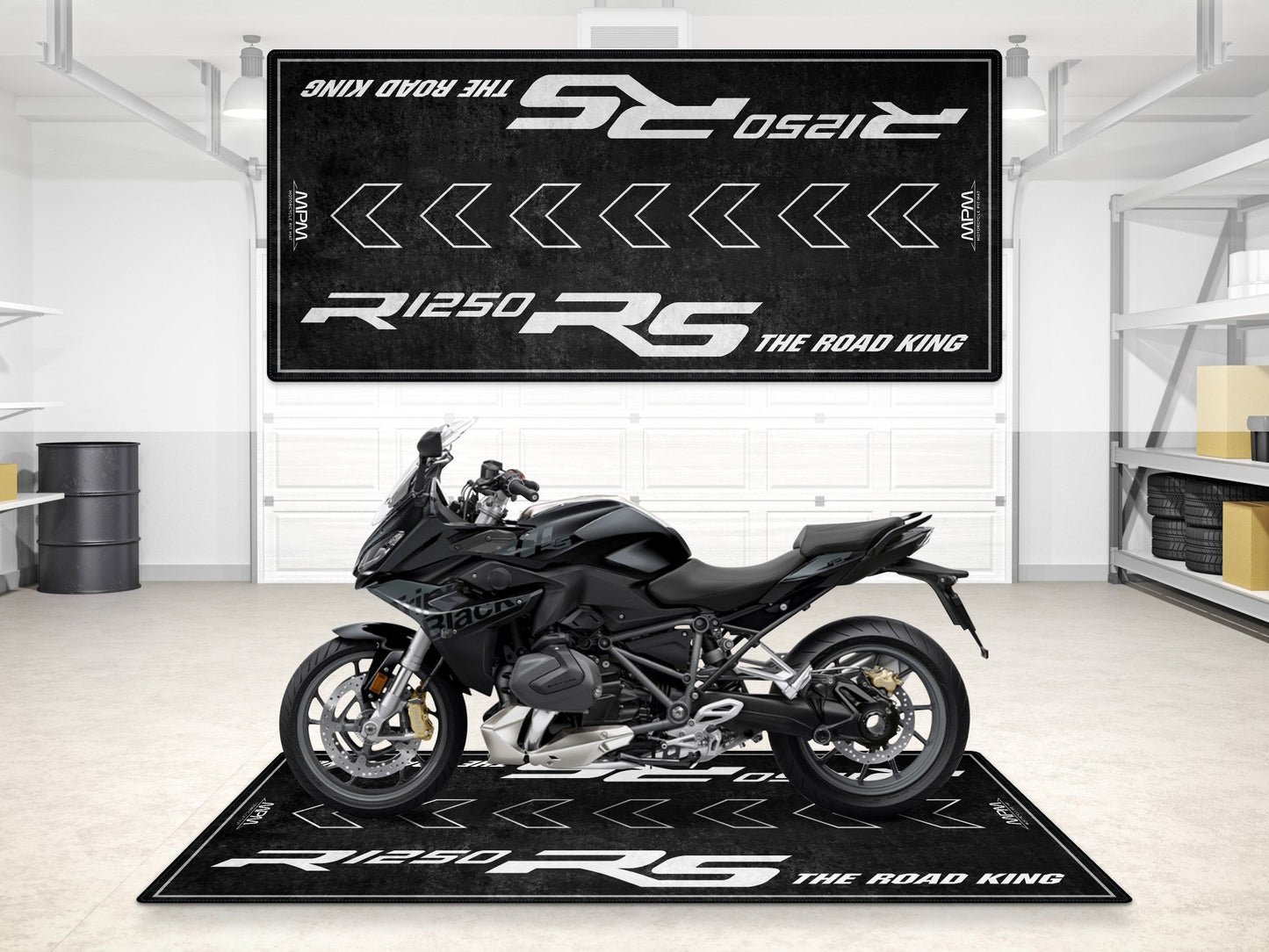 Designed Pit Mat for BMW R1250 RS Motorcycle - MM7160