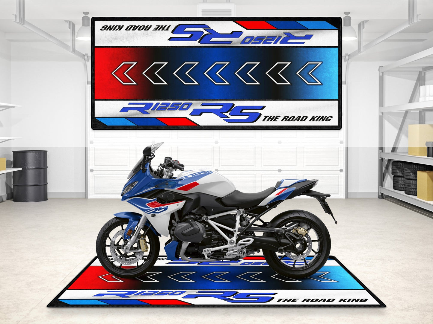 Designed Pit Mat for BMW R1250 RS Motorcycle - MM7160
