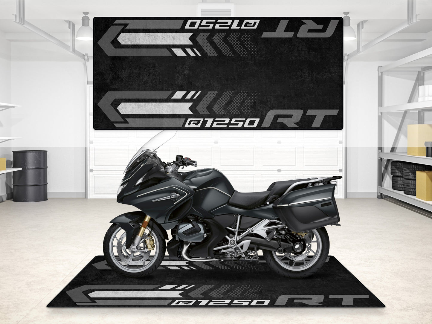 Designed Pit Mat for BMW R1250 RT Motorcycle - MM7283