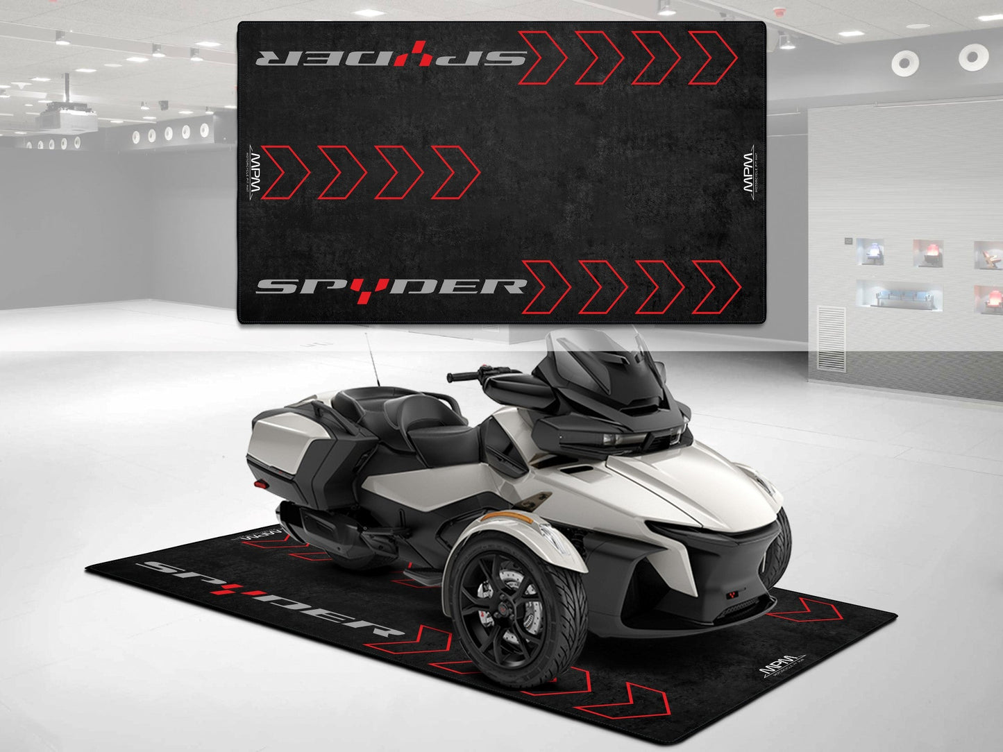 Designed Pit Mat for Can-Am Spyder Motorcycle - MM7213