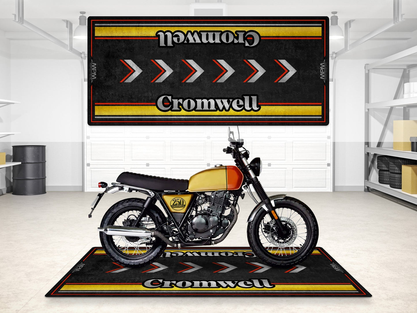 Designed Pit Mat for Brixton Cromwell Motorcycle - MM7460