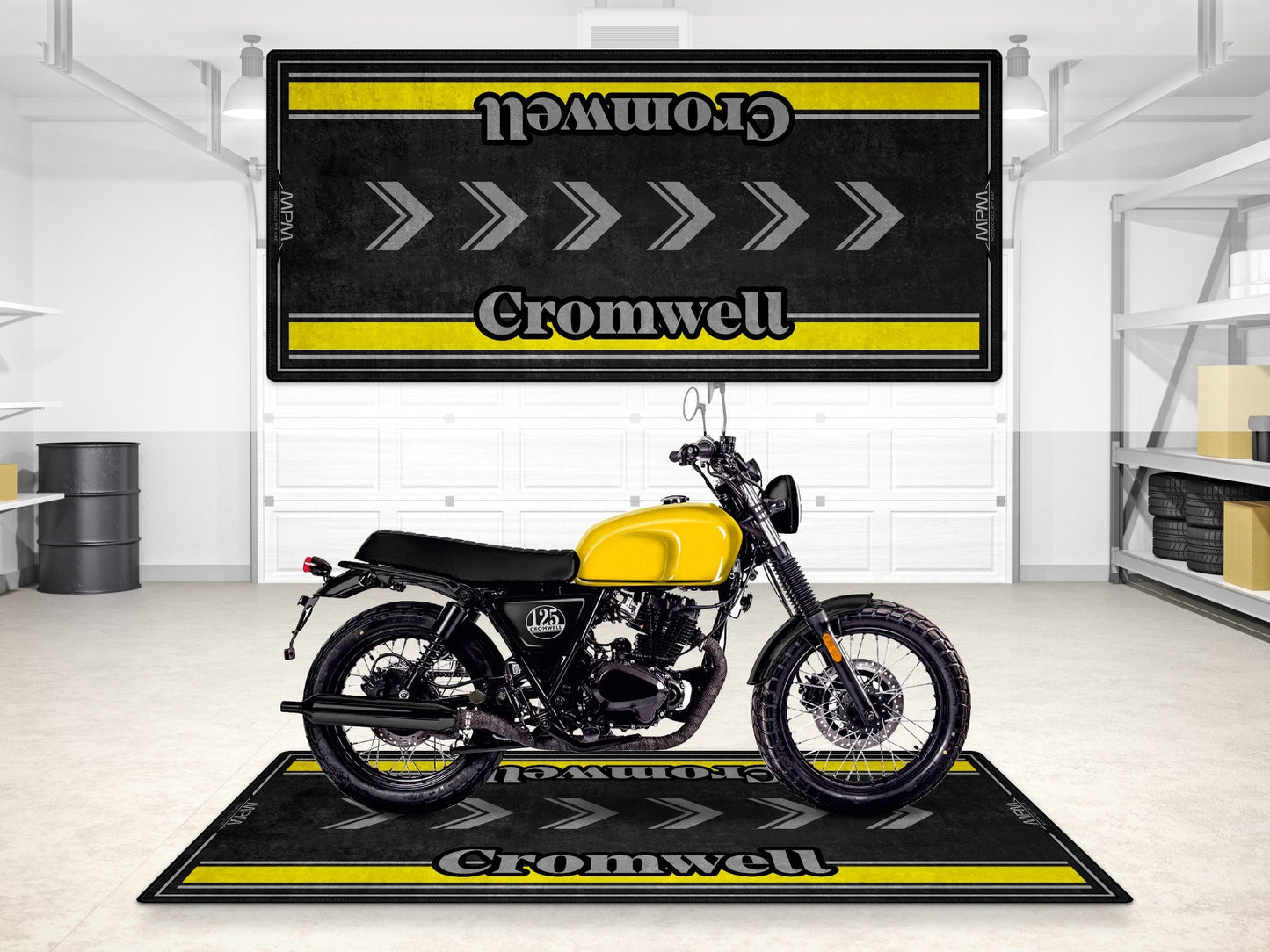 Designed Pit Mat for Brixton Cromwell Motorcycle - MM7460