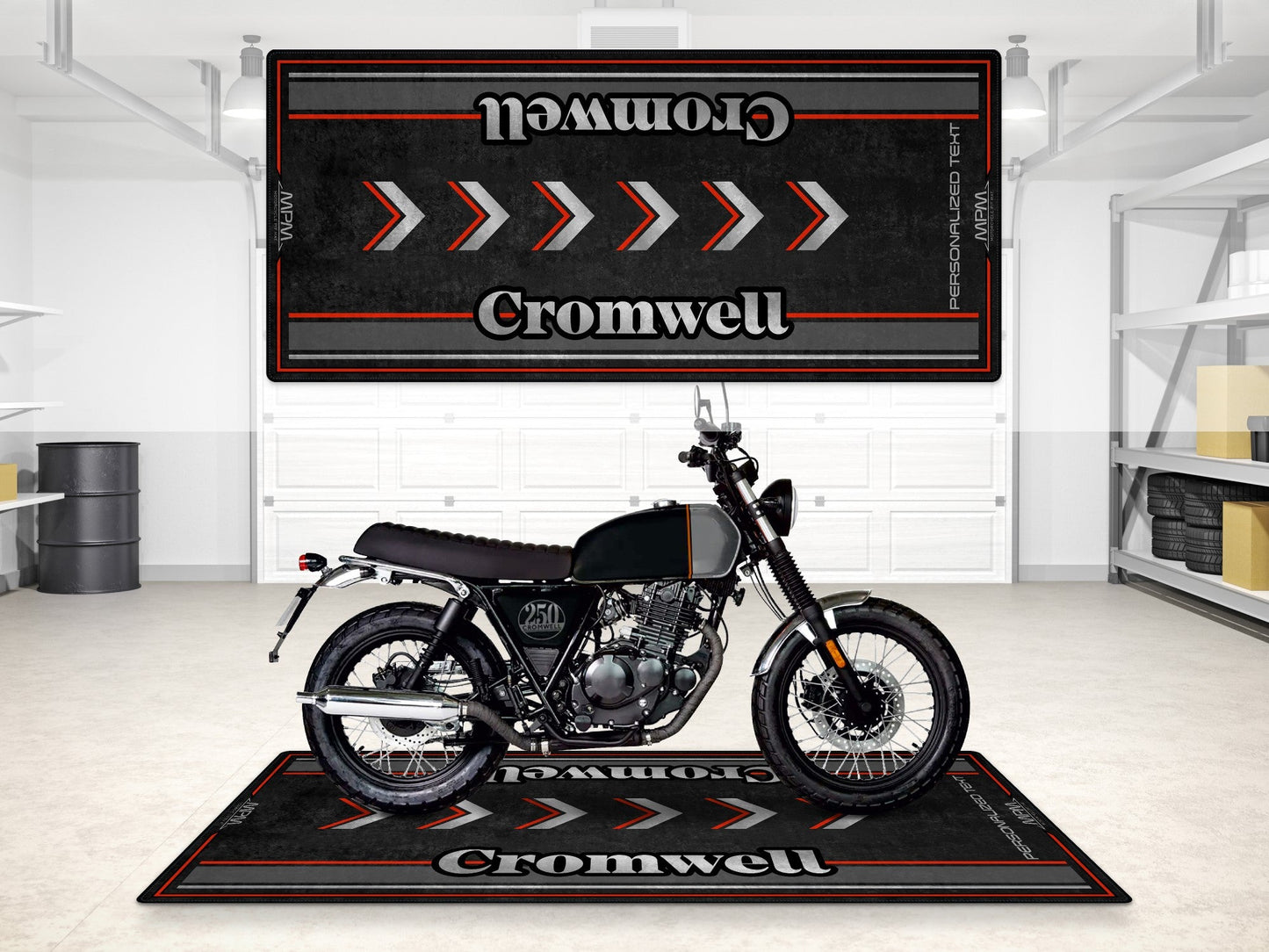 Designed Pit Mat for Brixton Cromwell Motorcycle - MM7460
