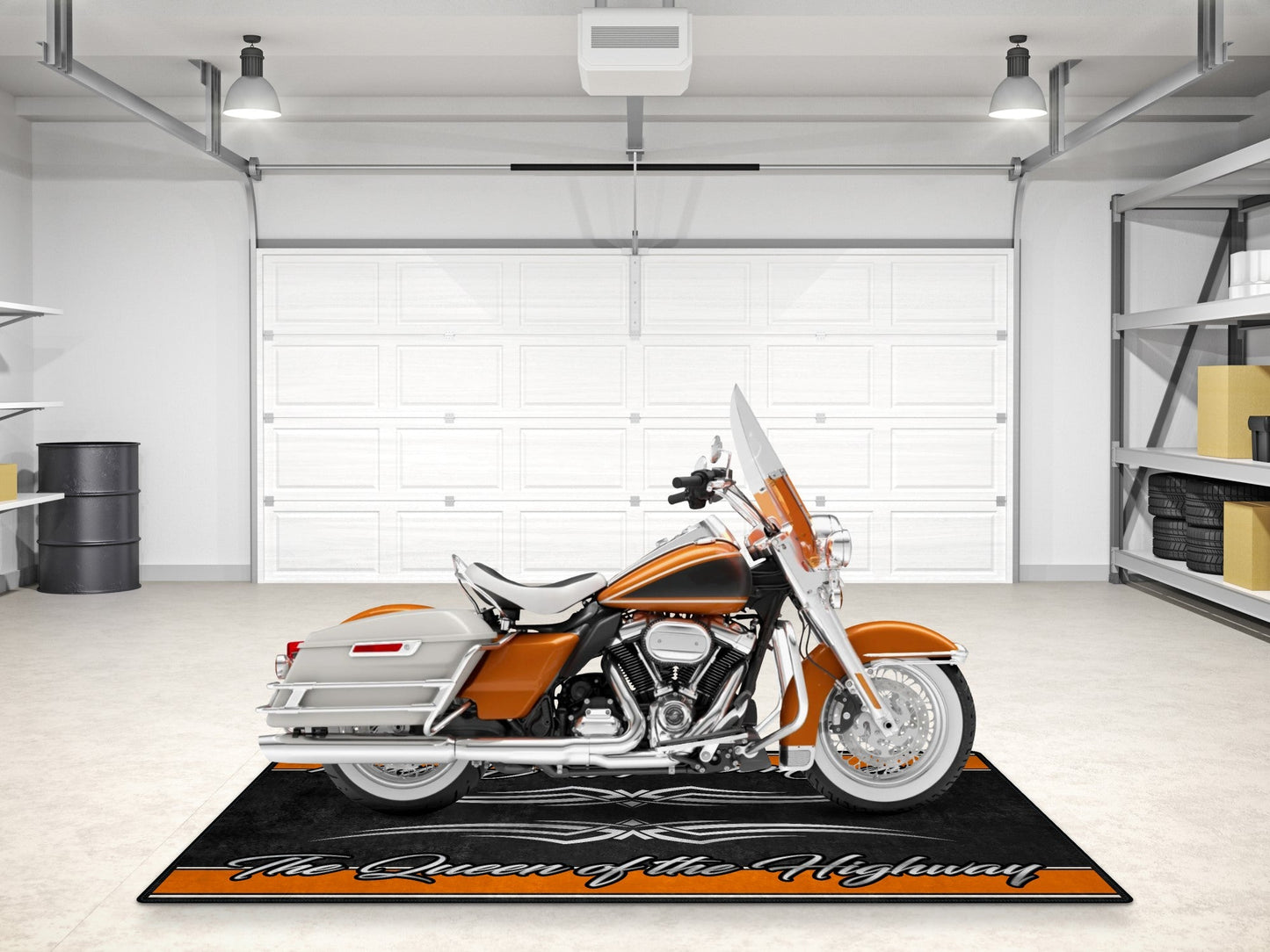 Motorcycle Mat for Touring Motorcycle "The Queen of the Highway" - MM7299