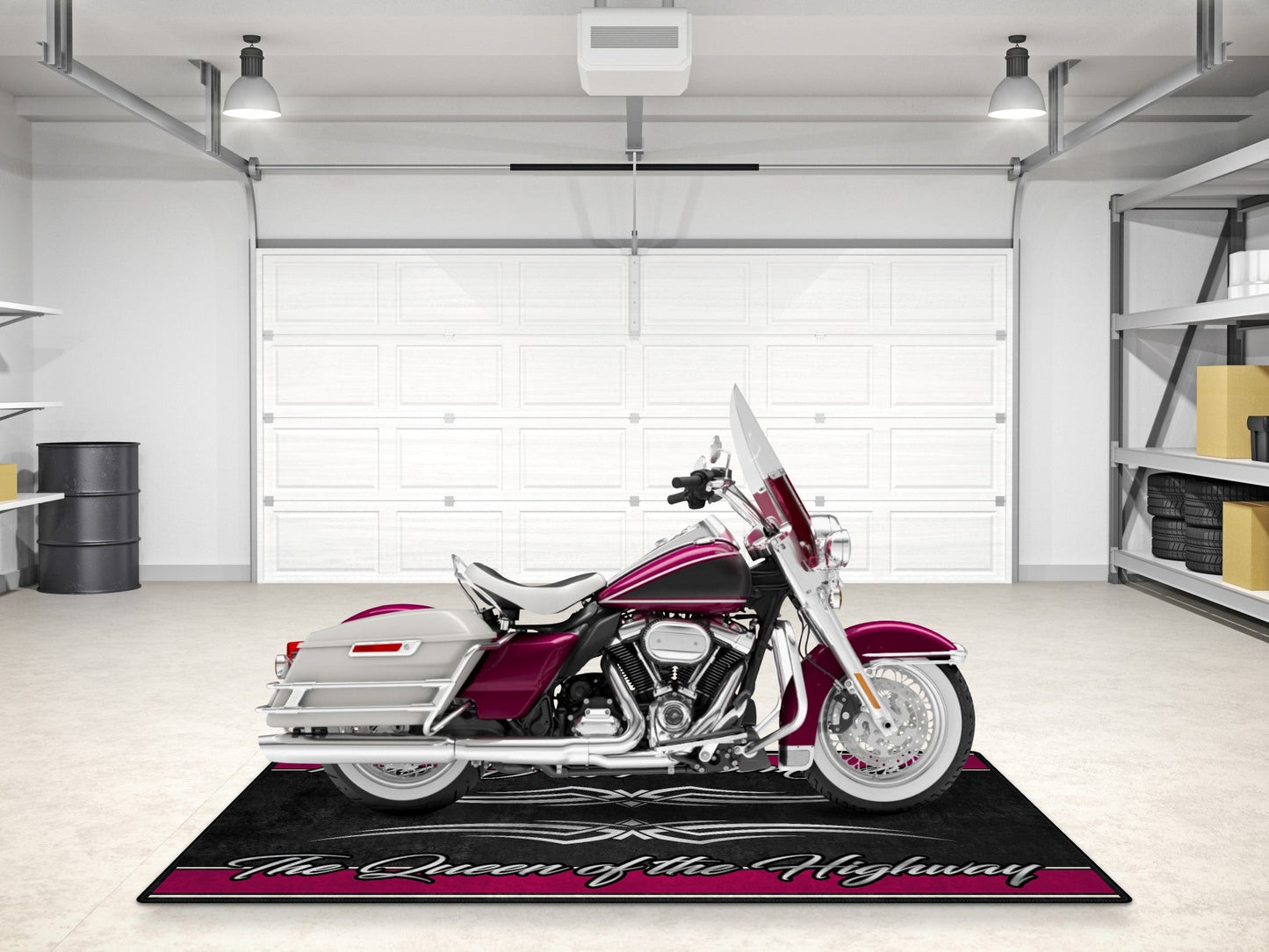 Motorcycle Mat for Touring Motorcycle "The Queen of the Highway" - MM7299