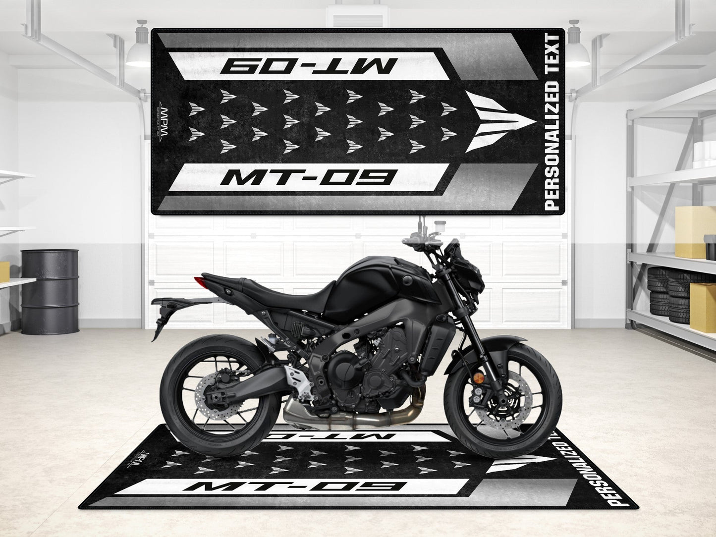 Designed Pit Mat for Yamaha MT-09 Motorcycle - MM7117