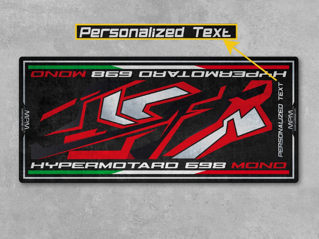 Designed Pit Mat for Ducati Hypermotard 698 Mono RVE Motorcycle - MM4105