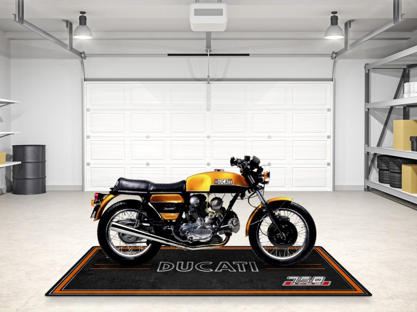 Designed Pit Mat for Ducati 750 GT 1973 Motorcycle - MM7203