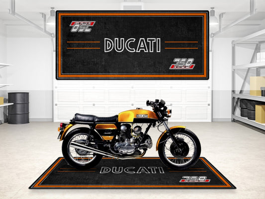 Designed Pit Mat for Ducati 750 GT 1973 Motorcycle - MM7203