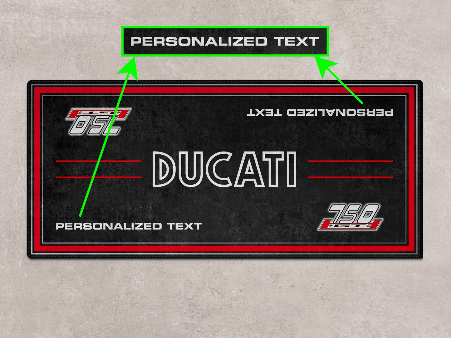 Designed Pit Mat for Ducati 750 GT 1973 Motorcycle - MM7203