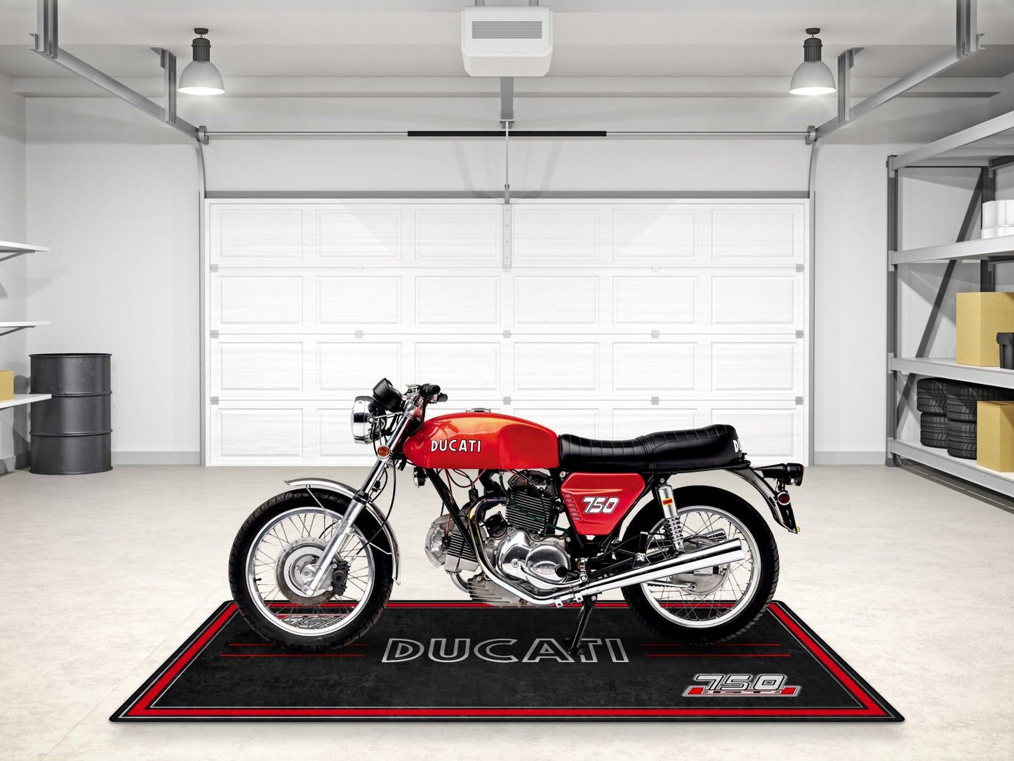 Designed Pit Mat for Ducati 750 GT 1973 Motorcycle - MM7203