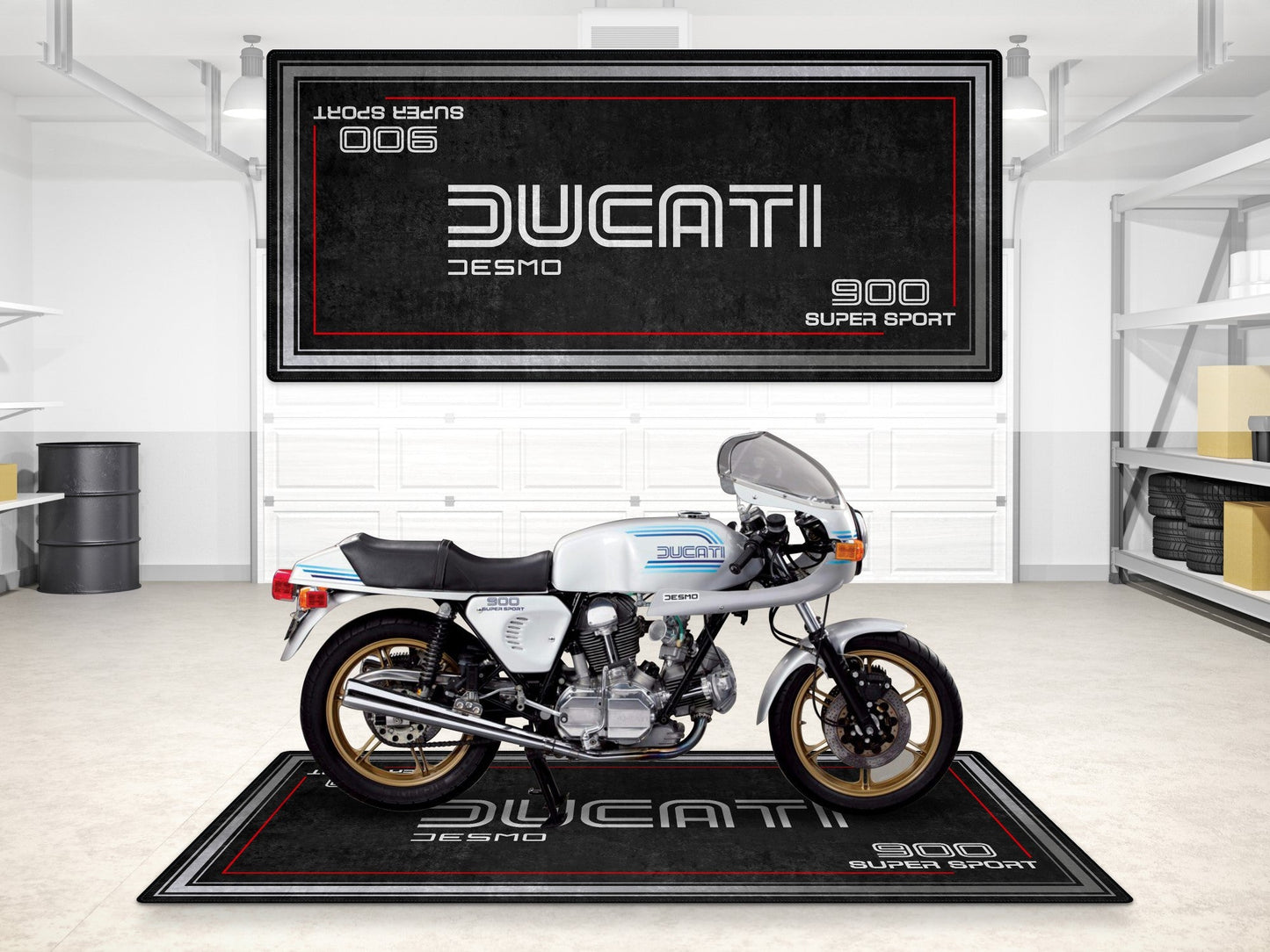 Designed Pit Mat for Ducati 900 SS Super Sport Motorcycle - MM7202