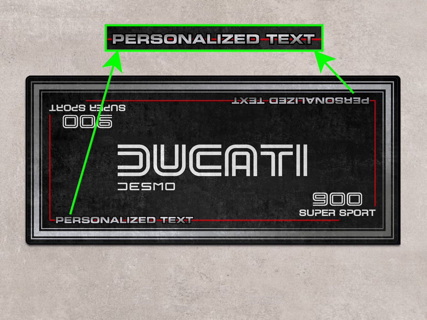 Designed Pit Mat for Ducati 900 SS Super Sport Motorcycle - MM7202