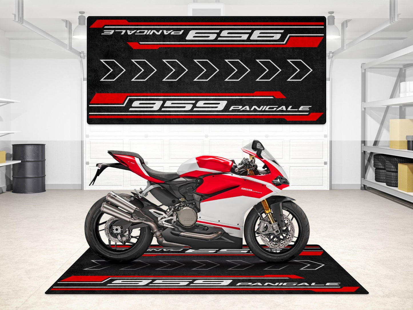 Designed Pit Mat for Ducati 959 Panigale Motorcycle - MM7172