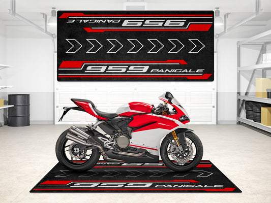 Designed Pit Mat for Ducati 959 Panigale Motorcycle - MM7172