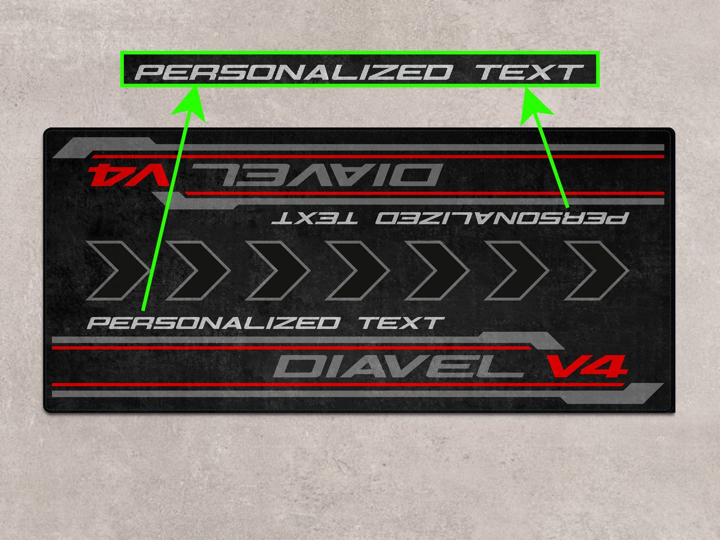 Designed Pit Mat for Ducati Diavel V4 Motorcycle - MM7170