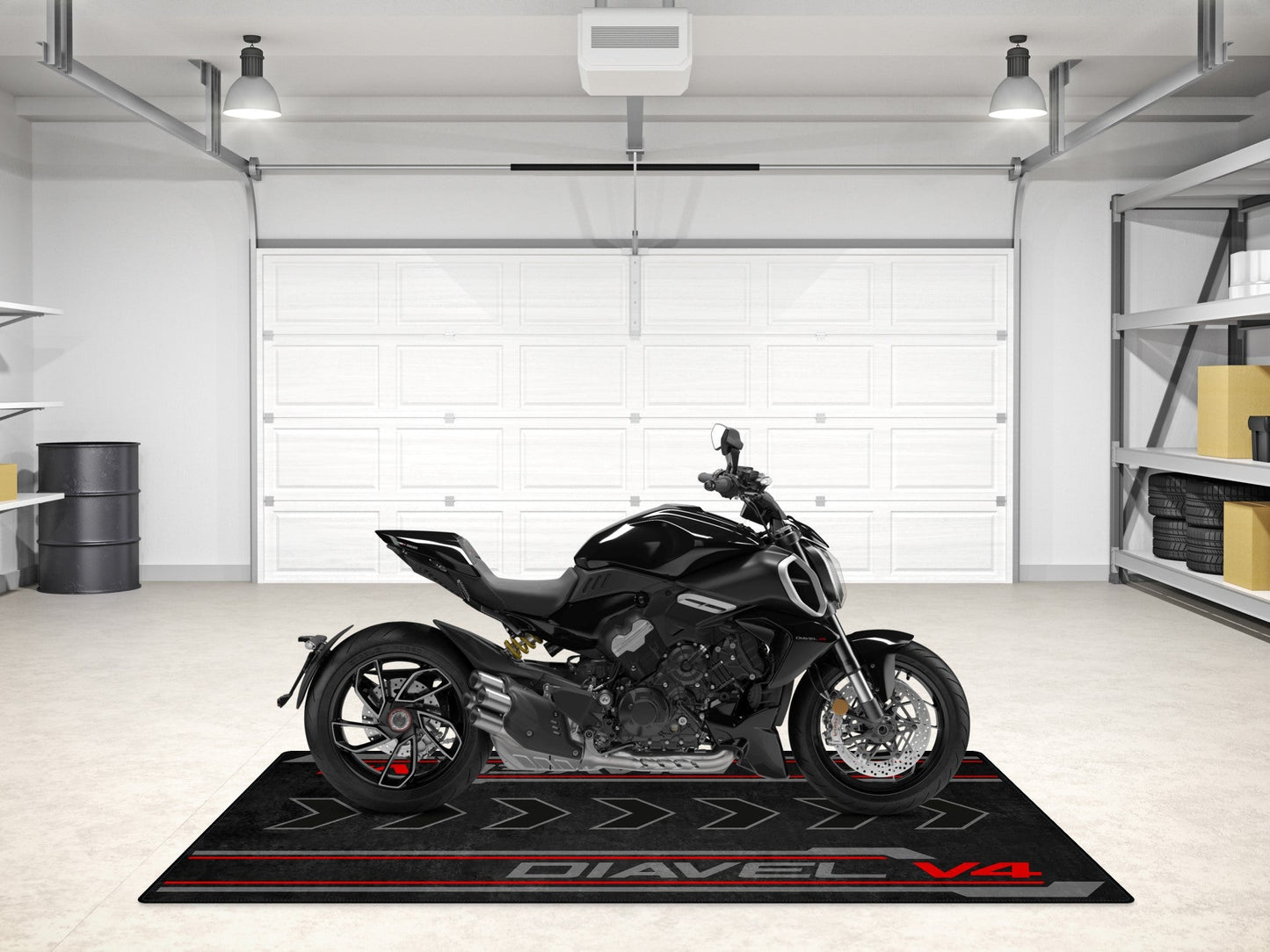 Designed Pit Mat for Ducati Diavel V4 Motorcycle - MM7170