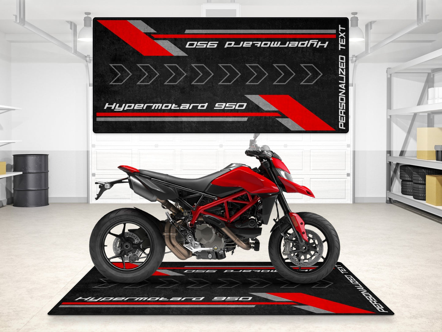 Designed Pit Mat for Ducati Hypermotard 950 Motorcycle - MM7178