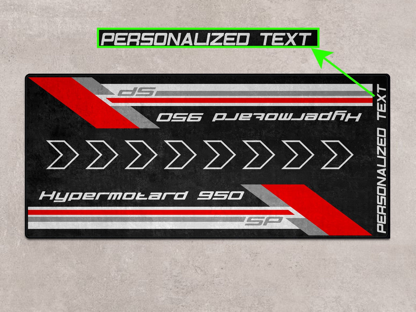 Designed Pit Mat for Ducati Hypermotard 950 SP Motorcycle - MM7257