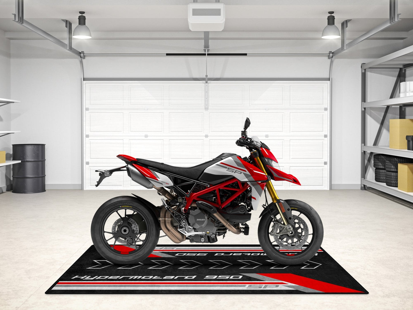Designed Pit Mat for Ducati Hypermotard 950 SP Motorcycle - MM7257