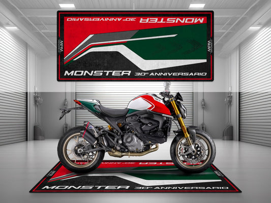 Motorcycle Mat for Ducati Monster 30th Anniversario Motorcycle - MM4106