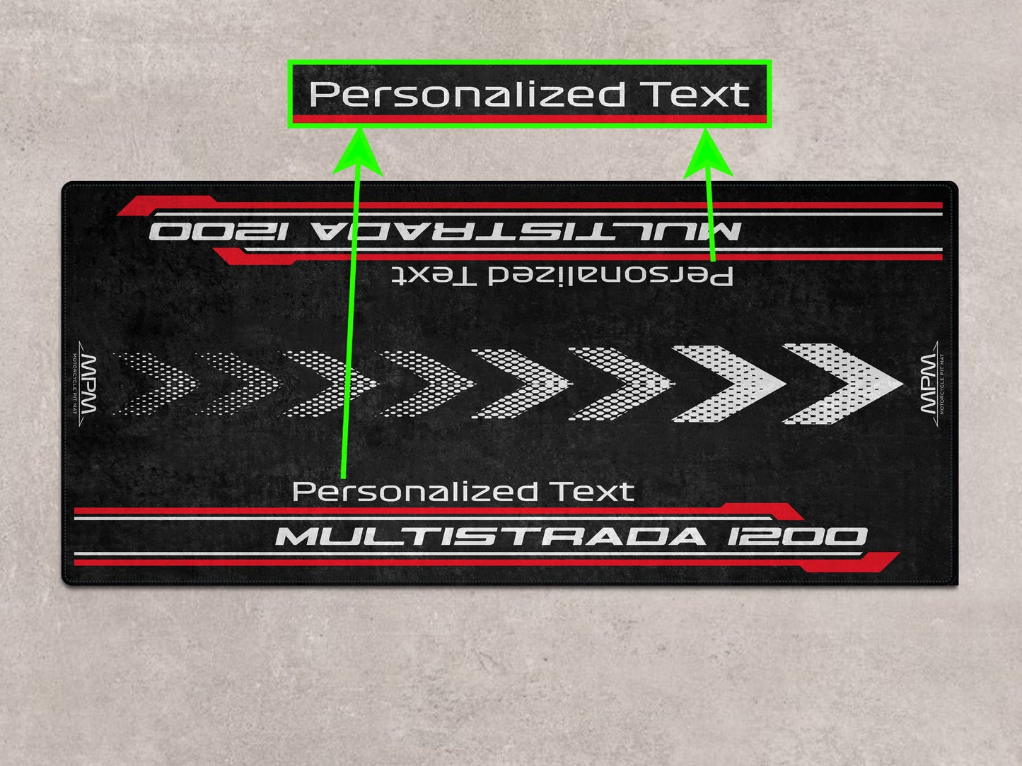 Designed Pit Mat for Ducati Multistrada 1200 Motorcycle - MM7180