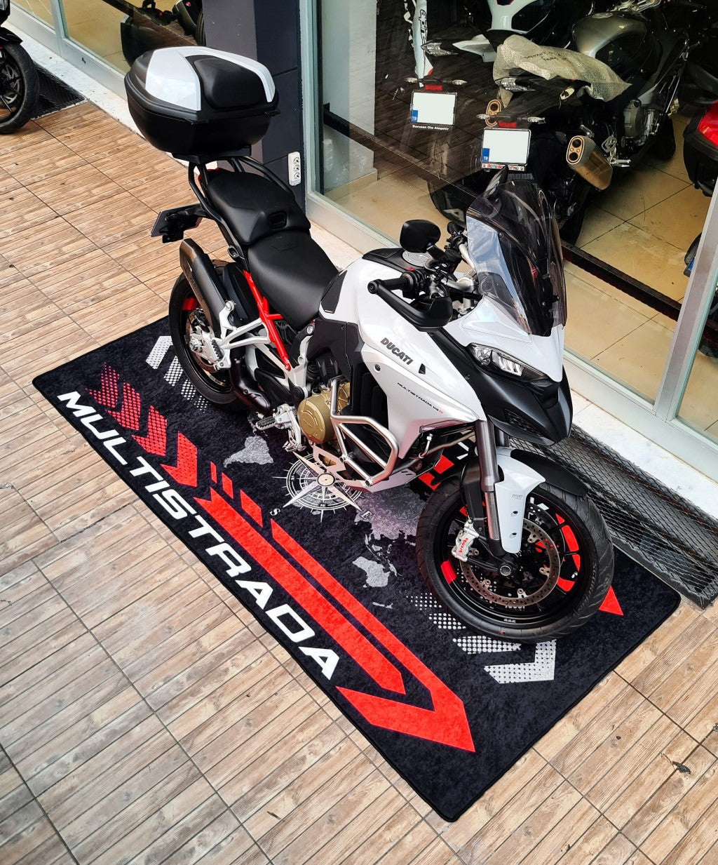 Designed Pit Mat for Ducati Multistrada Motorcycle - MM7177