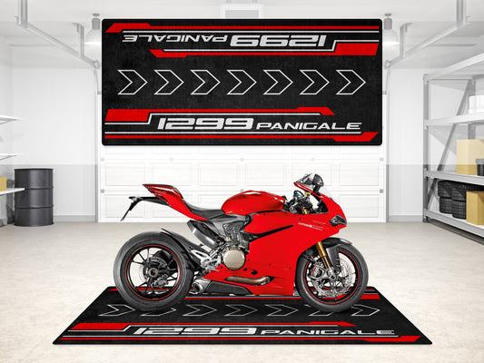 Designed Pit Mat for Ducati 1299 Panigale Motorcycle - MM7184