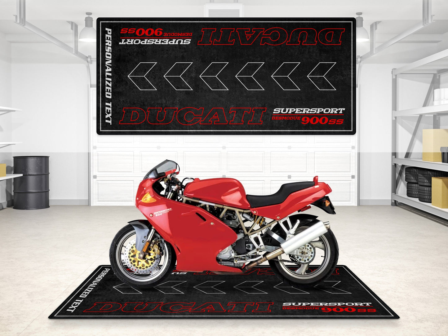 Designed Pit Mat for Ducati Supersport 900SS Motorcycle - MM7272