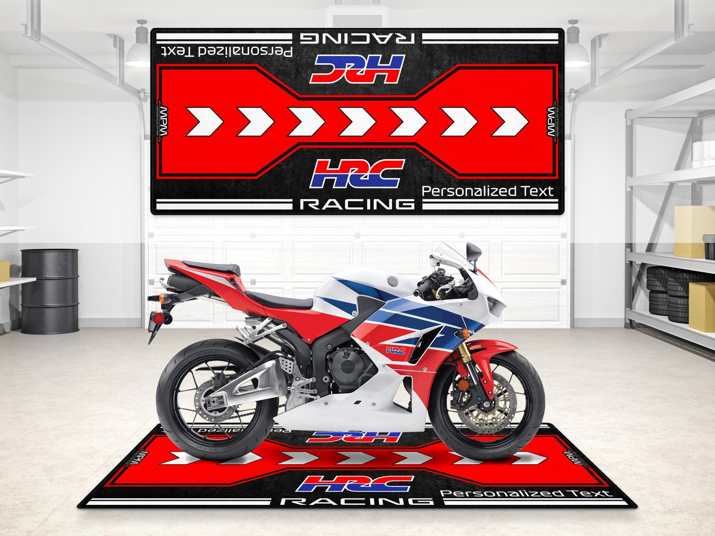 Designed Pit Mat for Honda HRC Motorcycle - MM7147